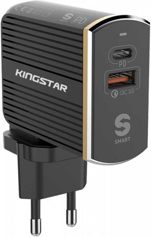 شارژر دیواری KINGSTAR مدل  KW194 PQ Kingstar KW194PQ Fast Charge 36W Wall Charger